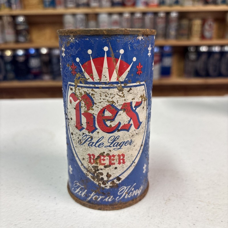 Rex Pale Lager Flat Top Beer Can Maier Brewing Co. Los Angeles
