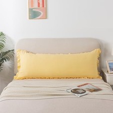 Body Size Pillow Cases Set of 1 Body Size Pillowcase 20" x 54" Light Yellow