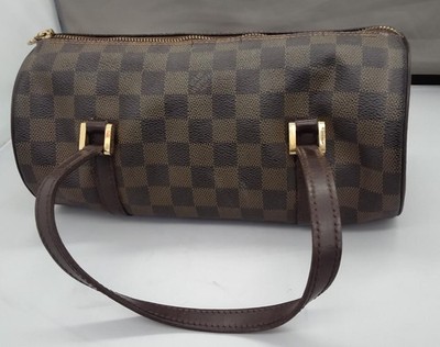 Louis Vuitton Damier Ebene Papillon 26 Hand Bag Brown Authentic Japan