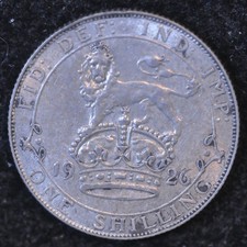 Shilling 1926 George V VF  .500 Silver (T32)