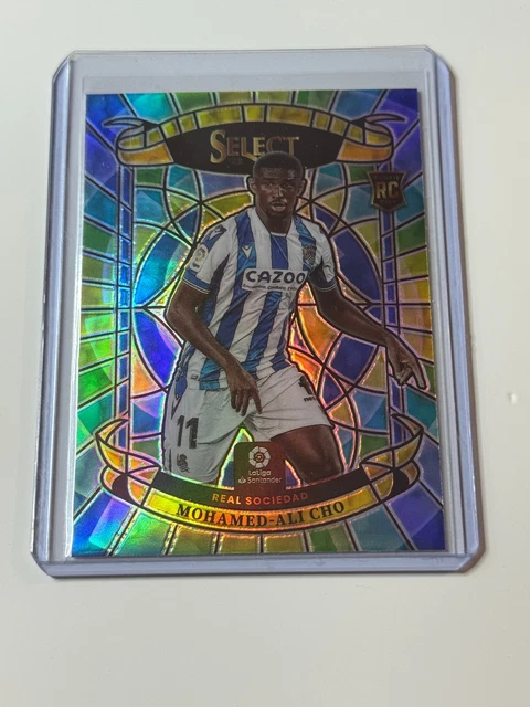 2022-23 Panini Select La Liga Stained Glass SSP #26 Mohamed-Ali Cho Rookie