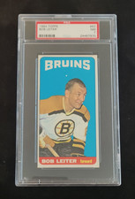1964-65 TOPPS TALLBOYS BOB LEITER #63 GRADED PSA 7 BOSTON BRUINS NHL HOCKEY