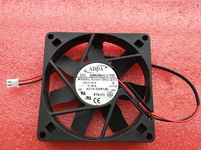 NEW ADDA 8015 AD0812HS-D70 DC12V 0.18A 8CM 2-wire chassis silent cooling fan  *h