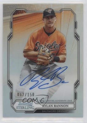 2019 Bowman Sterling Prospect Refractor 62/150 Rylan Bannon #BSPA-RB Auto 08jk