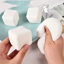 Cute Tofu Stress Balls Sensory Toys Stress Relief Fidget Toys squishy Dough Ball