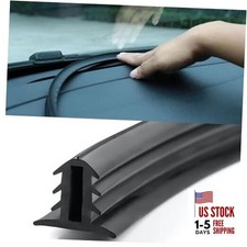 Pack of 1 Car Dashboard Seal Strip Rubber Seal Protector Guard 6.56Ft Black