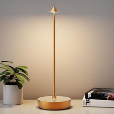 Rechargeable Cordless Table Lamp, Portable Powered LED Battery 6000mAh Metal USB