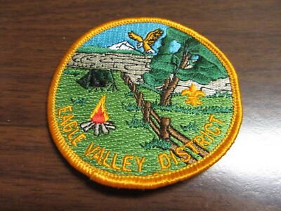 Eagle Valley District 3 inch Diameter, Gold Border     BT2