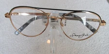NEW SEAN JOHN SJLO 6007 EYEGLASS FRAMES WOMENS 55-18-145 FULL-RIM GOLD $118.00