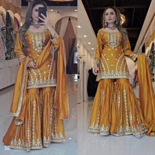 Pakistani Salwar Kameez Ready To Wear Dress 3 Piece Suit Wedding Party Bollywood