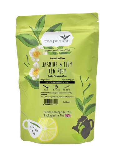 Jasmine and Lily Tea Posy Flowering Green Tea by Tea People - Picture 8 of 10