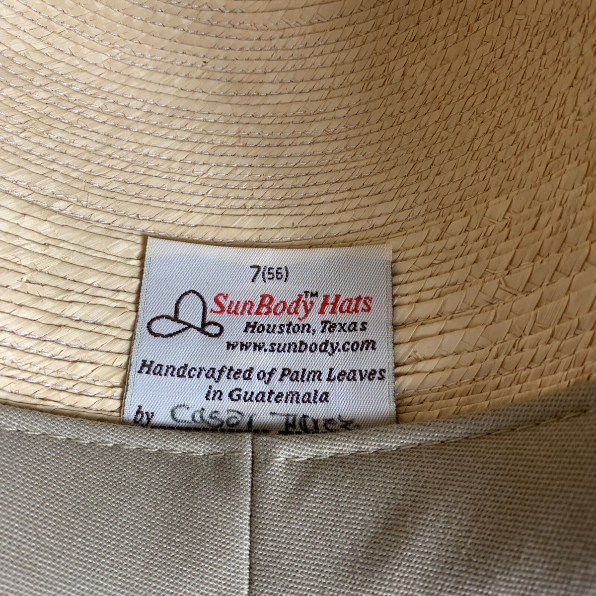 Sun Body Hat 7 (56) Guatemalan Palm Leaves Straw Hat Wide Brim Sunbody Guatemalan Palm Leaf Sun Hat | Garmentory main image 3