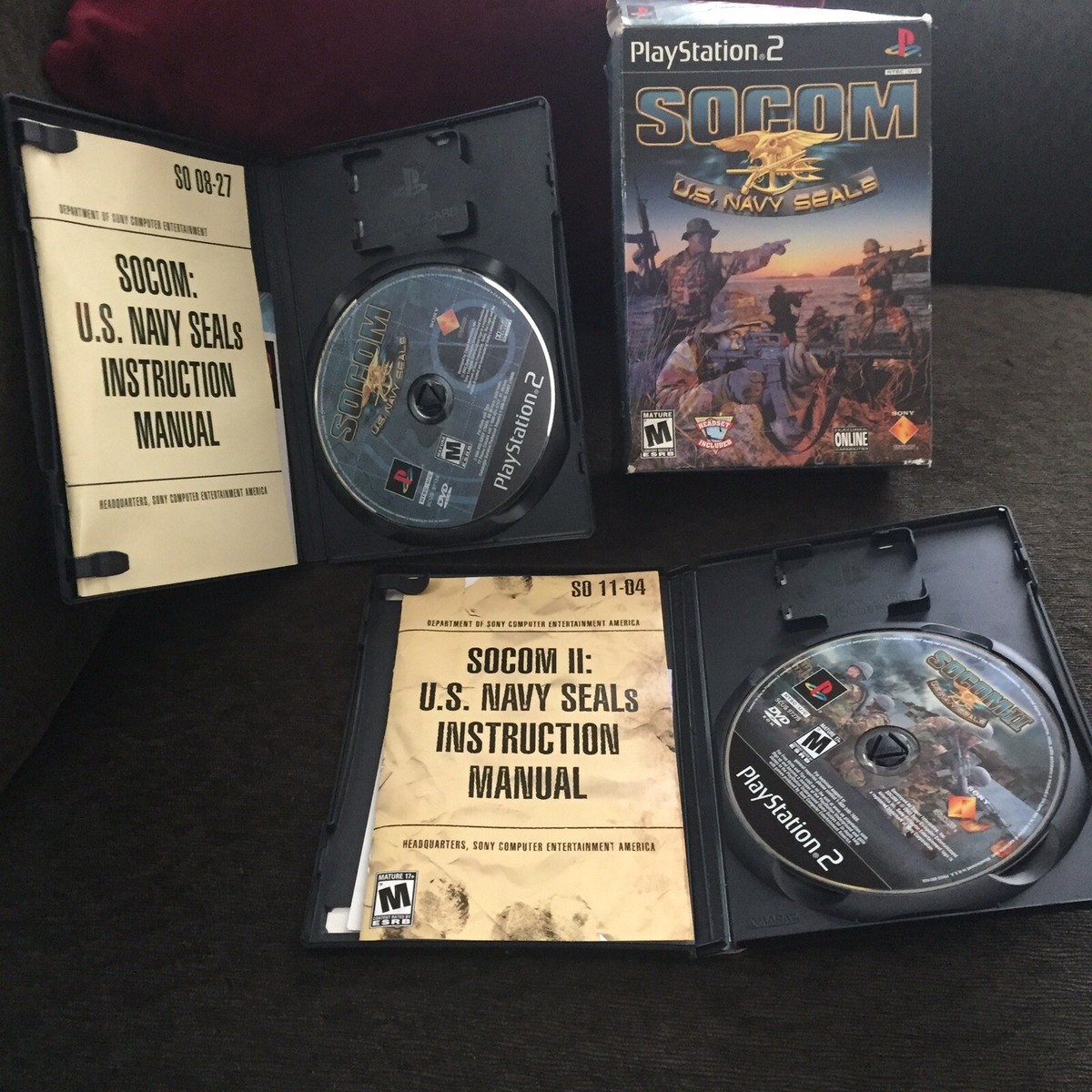 PS2: Socom 1 AND Socom II US Navy Seals,, Complete, TESTED | eBay