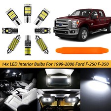 White Led Interior Map Dome Lights Kit Package For Ford F-250 F-350 1999 - 2016 White Led Interior Map Dome Lights Kit Package For Ford F-250 F-350 1999 - 2016