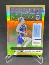 2023-24 NBA Hoops #15 Brandin Podziemski Arriving Now Holo - Golden State 8324