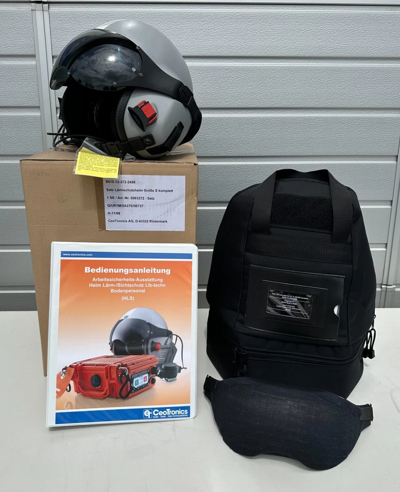 NEU Bundeswehr Pilotenhelm Lärmschutzhelm Militär Nato Arbeitshelm Helm Marine - Bild 2 von 4