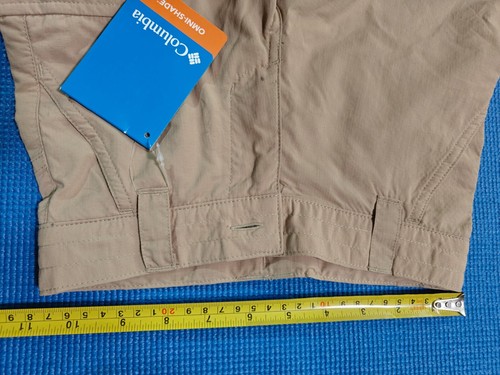 NEW COLUMBIA UNISEX KIDS BEIGE ZIP OFF CONVERTIBLE CHINO SHORTS PANTS SIZE 4/5 - Picture 6 of 9