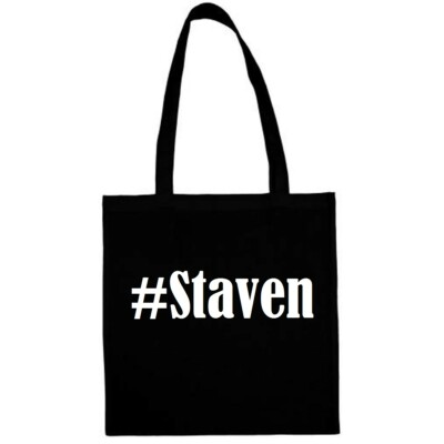 Tasche Beutel Baumwolltasche #Staven Hashtag Einkaufstasche Schulbeutel Turnbeut