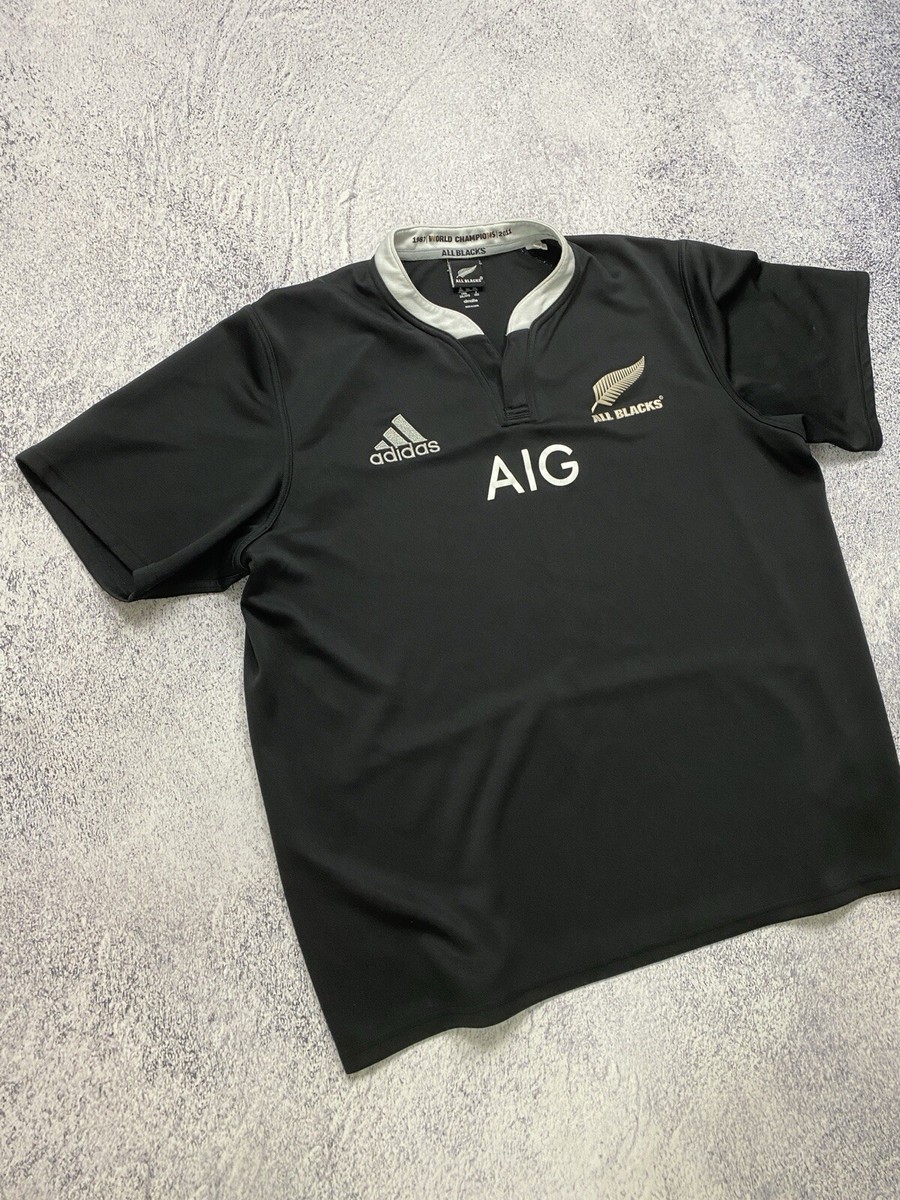 New Zealand ALL BLACKS 2013 2014 Home Rugby Union Shirt Jersey 2XL
