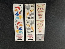 3 Vintage Mrs. Grossman's Stickers New-unopened~Wedding Cake~ZOO Animals~Birds