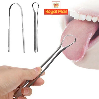 SMART-LIFE2010 2 x Stainless Steel Tongue Tounge Cleaner Scraper Oral Mouth Dental Care Hygiene