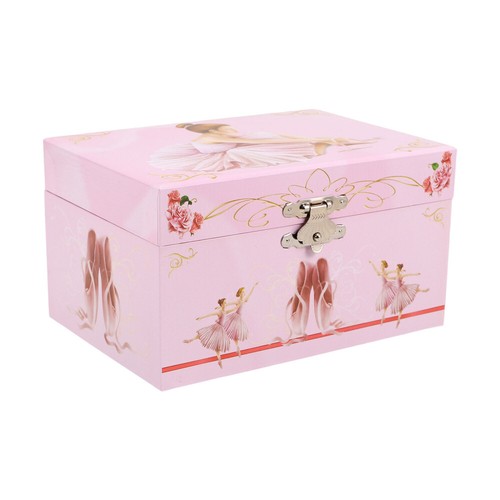 Pink Musical Jewellery Box Ballerina Pink Purple Jewellery Box Girls Kids Age 3+ - Picture 3 of 19