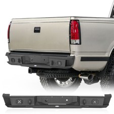 Steel Rear Back Bumper For 1988-1998 Chevy Ck 1500 2500 Fleetside Trucks Pickup