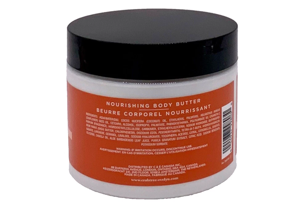 Crabtree & Evelyn Pomegranate & Argan Oil Body Butter Cream Full Size 12.7oz - Image 2 of 4