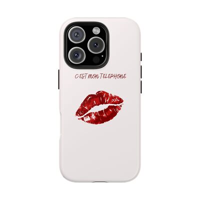 Girly Phone Case, Pink Tough Phone Cover, Cute iPhone Case,