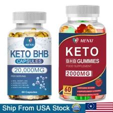 Keto Diet 60 Pills For Fat Burn Weight Loss Detox  Keto AVC BHB 60 Gummies MX