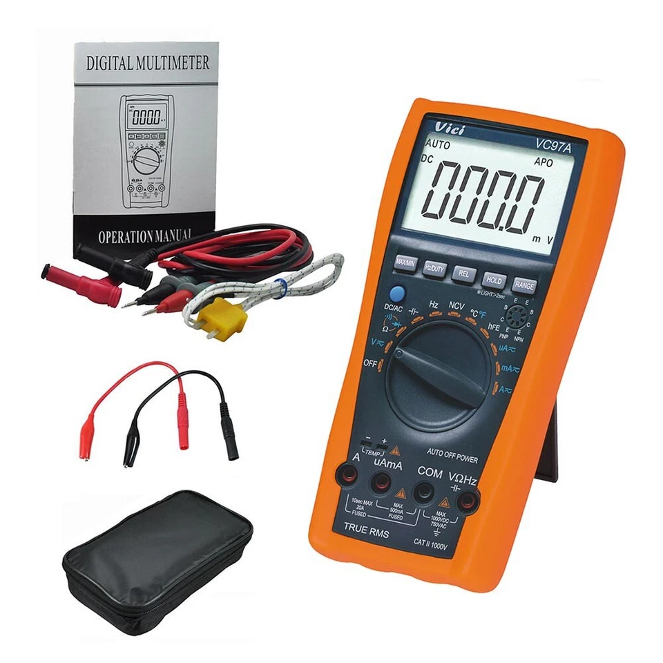 VICI VC97A TRMS DMM AC DC Voltmeter Capacitance Resistance digital Multimeter