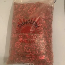 Sunglow Pure Water Pebbles Aquarium Gravel, Red small gravel For Craft 5lbs