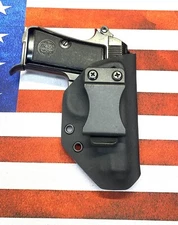 Kydex inside waistband Iwb Holster Beretta 1934 pistol Black Adjustable Cant