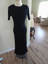 Zara Maternity Black Sweater Dress medium NWT