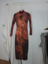 fashion nova prettiest woman ruched mini dress d7131 mustard size s(LED4)