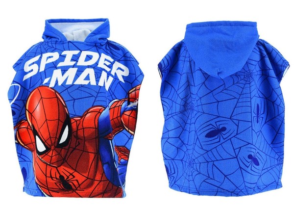 Spiderman Badeponcho – Kapuzenhandtuch Weich & SaugfäHig 55 X 110 Cm-image