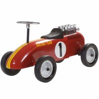 Red Racing Car For Kids Retro Push Race Vehicle Toddlers Metal Push Rideon Gift Red Racing Car For Kids Retro Push Race Vehicle Toddlers Metal Push Rideon Gift