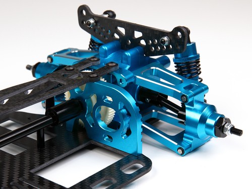 Aluminum Carbon Frame Chassis Upgrade Components for 1:10 TT01 Tamiya 1/10 RC - Picture 3 of 12
