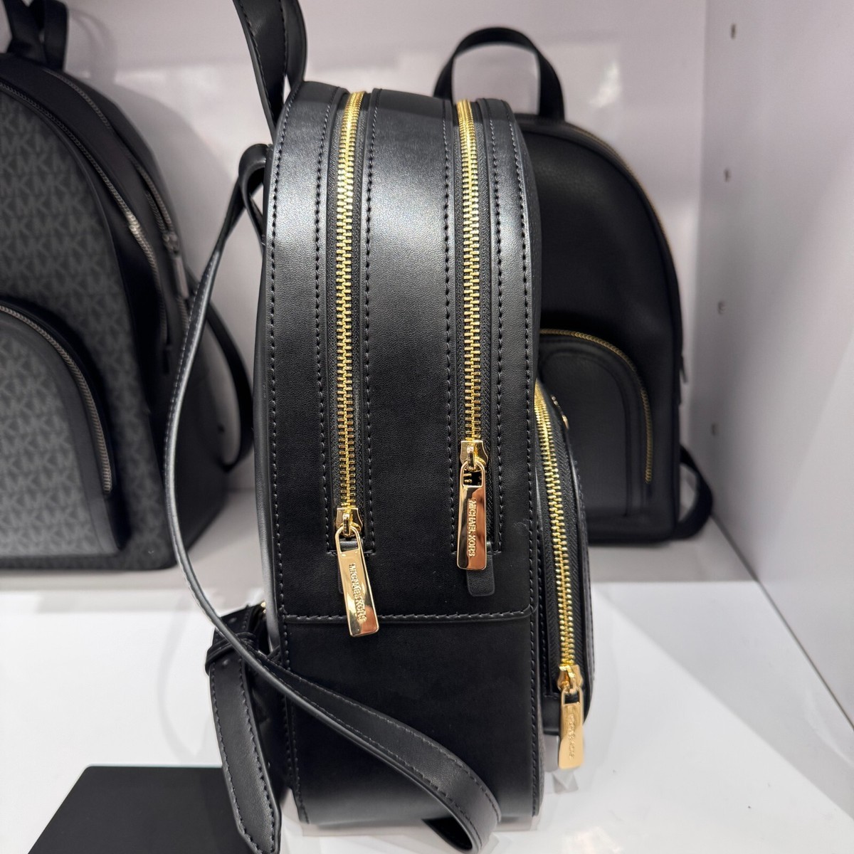 MICHAEL KORS JAYCEE MEDIUM ZIP POCKET BACKPACK BAG GOLD MICHAEL KORS JAYCEE MEDIUM ZIP POCKET BACKPACK BAG GOLD