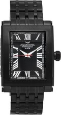 Reloj para hombre Aquaswiss 64GS006 Tanc caja color negro y dorado correa de metal negro