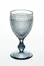VISTA ALEGRE BICOS BICOLOR GOBLET -  GREY WITH CLEAR TOP new with tags