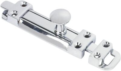 Schiebefläche Tür Turmbolzen 95 mm x 25 mm (4 x 1 Zoll) poliertes Chrom