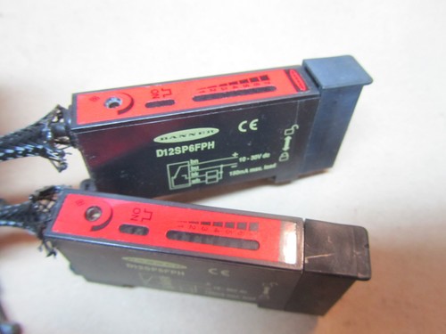 Lot of 2 Banner D12SP6FPH fiber optic sensors for DIN rail mounting - Picture 3 of 4