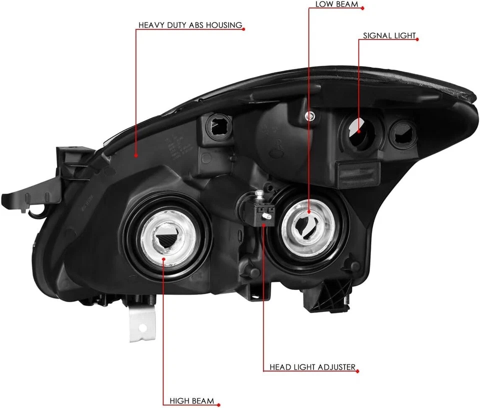 Para Nissan Altima 2010-2012 Reflector Lente Transparente Faros Lámparas Repuesto Foto 3 de 4