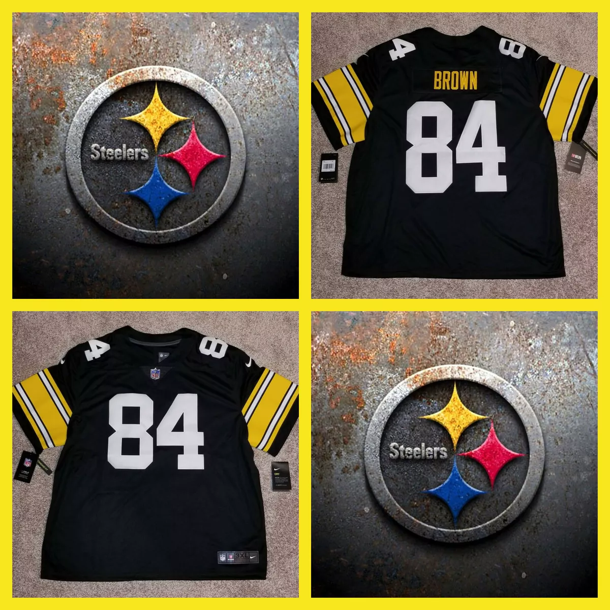 Antonio Brown Throwback Pittsburgh Steelers Nike Limited Jersey