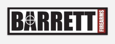 Barrett Firearms Custom Logo Die Cut STICKER for Fridge or Toolbox Firearms Gun