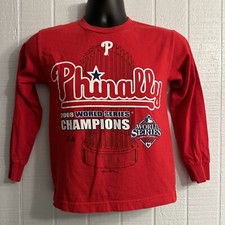 Philadelphia Phillies 2008 World Series Champions MLB Long Sleeve Kids T-Shirt