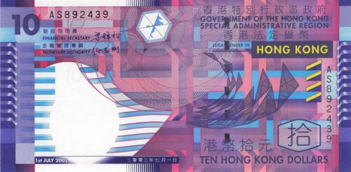 Hong Kong 10 dollari 2002 UNC