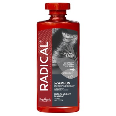 5900117005682 Radical szampon przeciwłupieżowy każdy rodzaj włosów 400ml Farmona