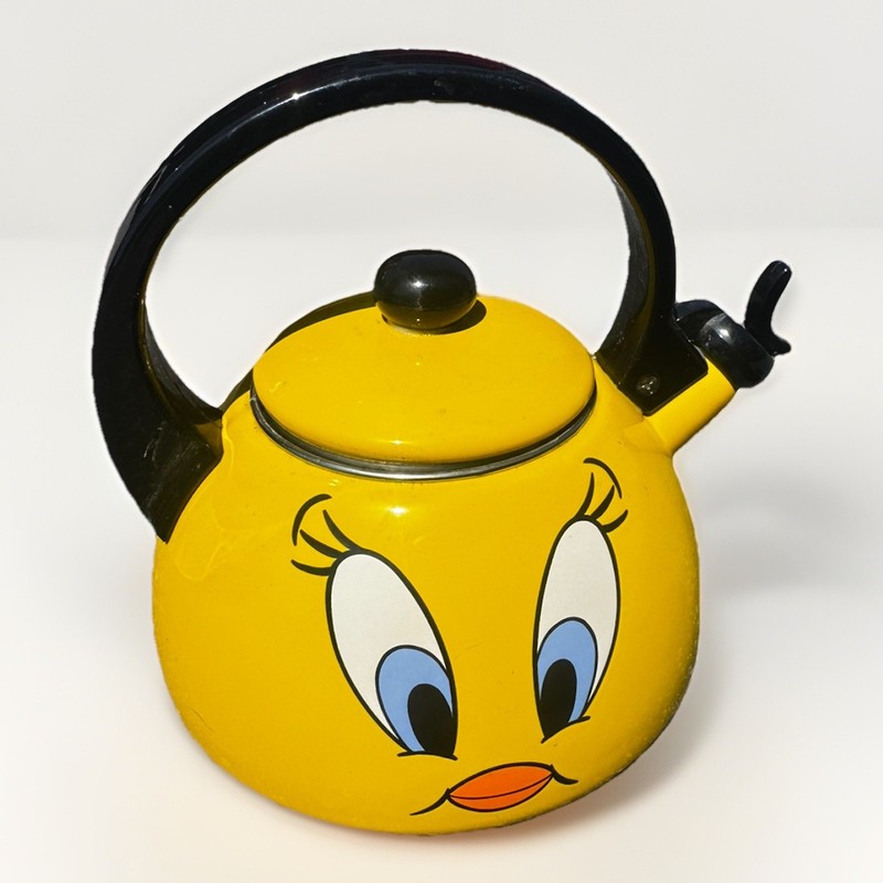 Vintage 2000 RARE Warner Bros Looney Tunes Tweety Bird Teapot Tea Kettle